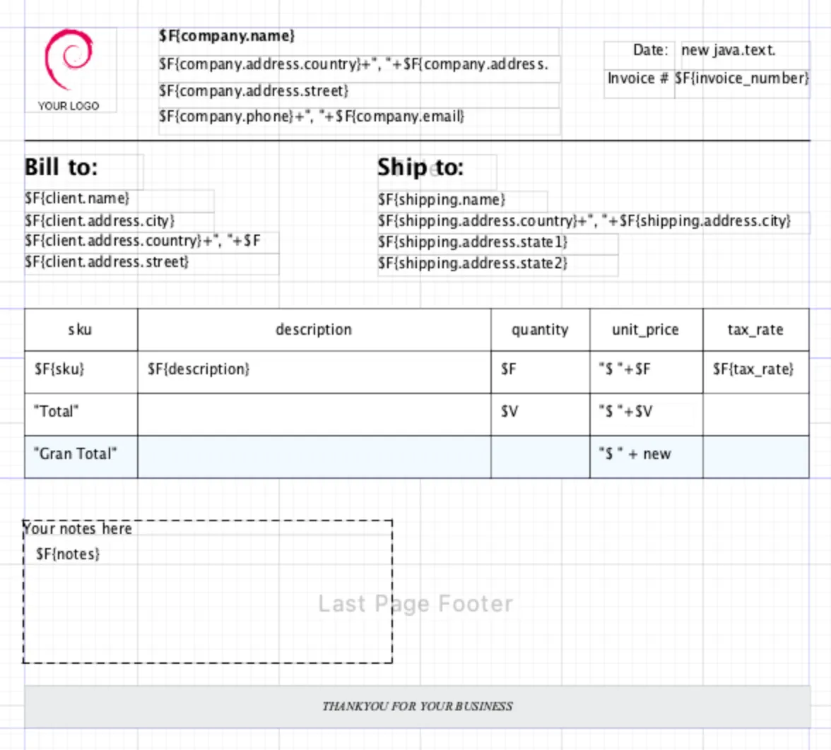 Ejemplo de diseño final con datos dinámicos